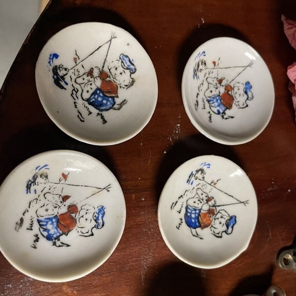Made in occupied 1940’s Japan child’s porcelain tea set with original box! - Picture 5 of 12
